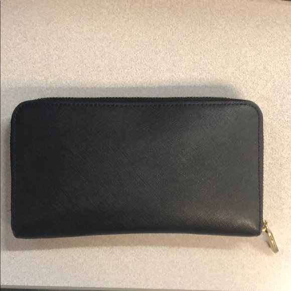 Tory Burch Robinson Zip Continental Wallet Black - Picture 2 of 8